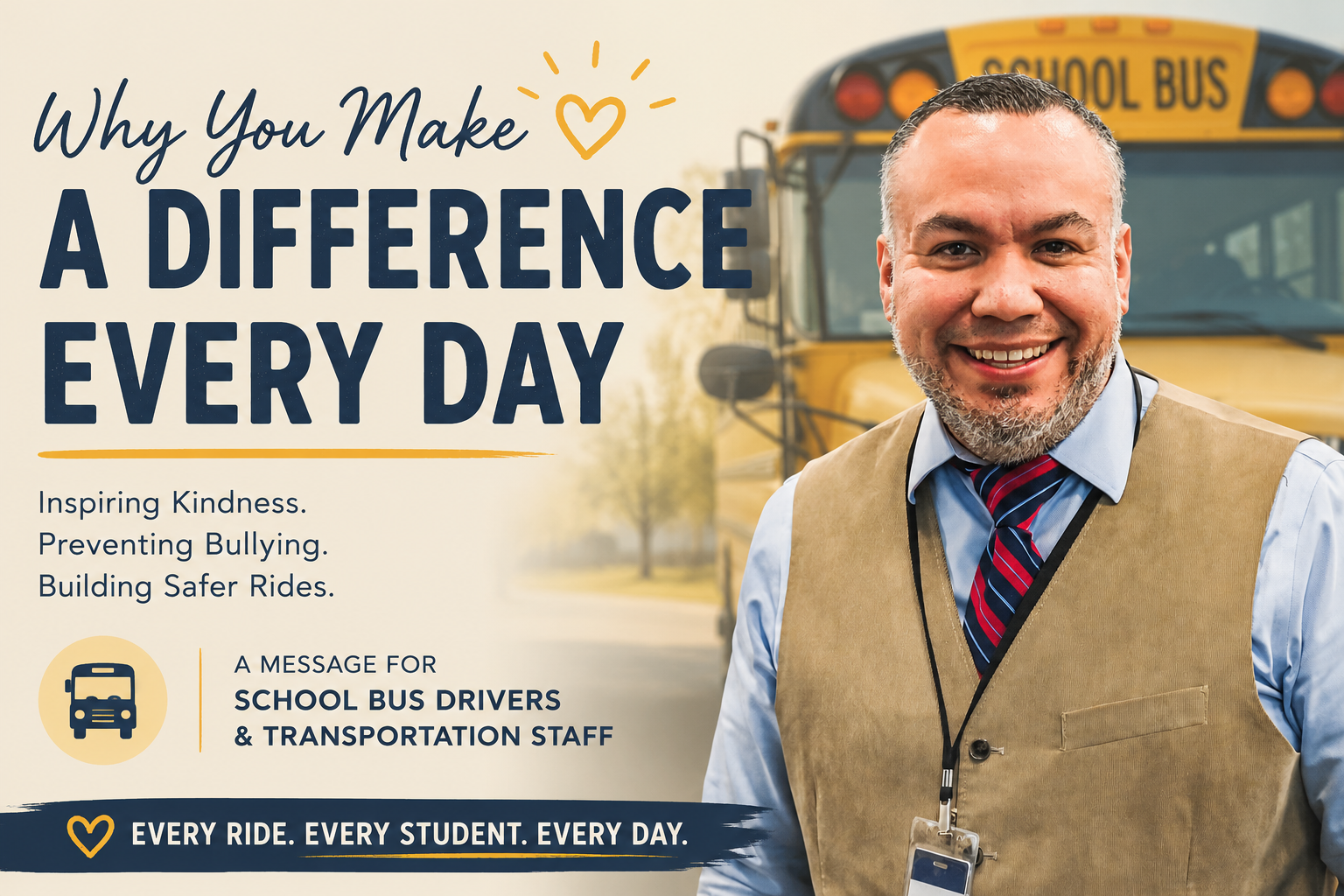 school bus driver motivational speaker