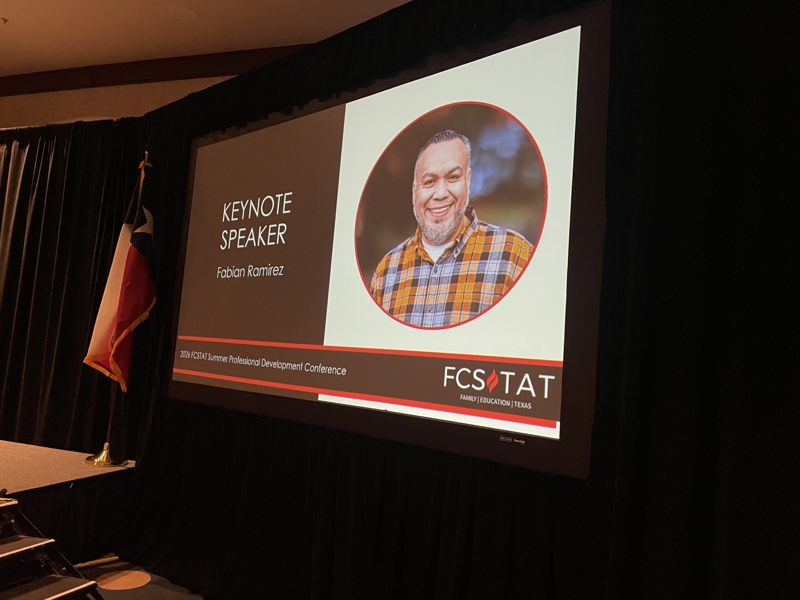 FCSTAT_Keynote_Speaker_Fabian_Ramirez Fabian Ramirez teacher keynote speaker at FCSTAT Summer Professional Development Conference